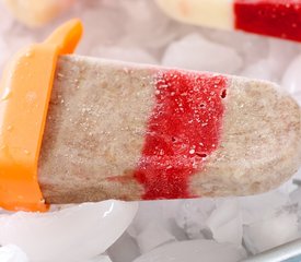 Strawberry and Chocolate Wafer Popsicles 