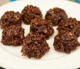 Chocolate No-Bake Oatmeal and Peanut Butter Cookies