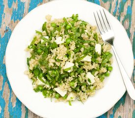 Minted Peas and Rice with Feta