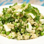 Minted Peas and Rice with Feta