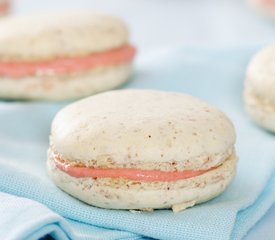 Strawberry and Rhubarb Macarons 