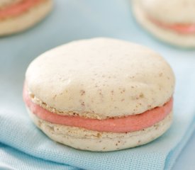 Strawberry and Rhubarb Macarons 