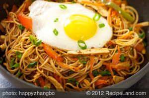 Sichuan Stir-Fried Vegetables with Noodles recipe
