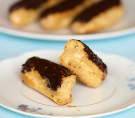 Caramel Chocolate Eclairs