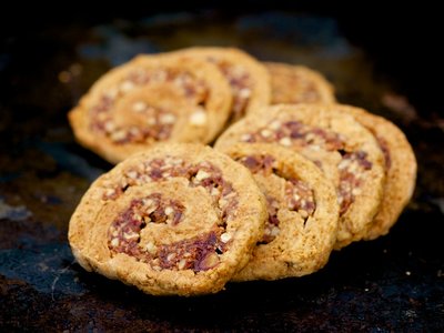 Pecan Date Pinwheel Cookies (Healthier Version)