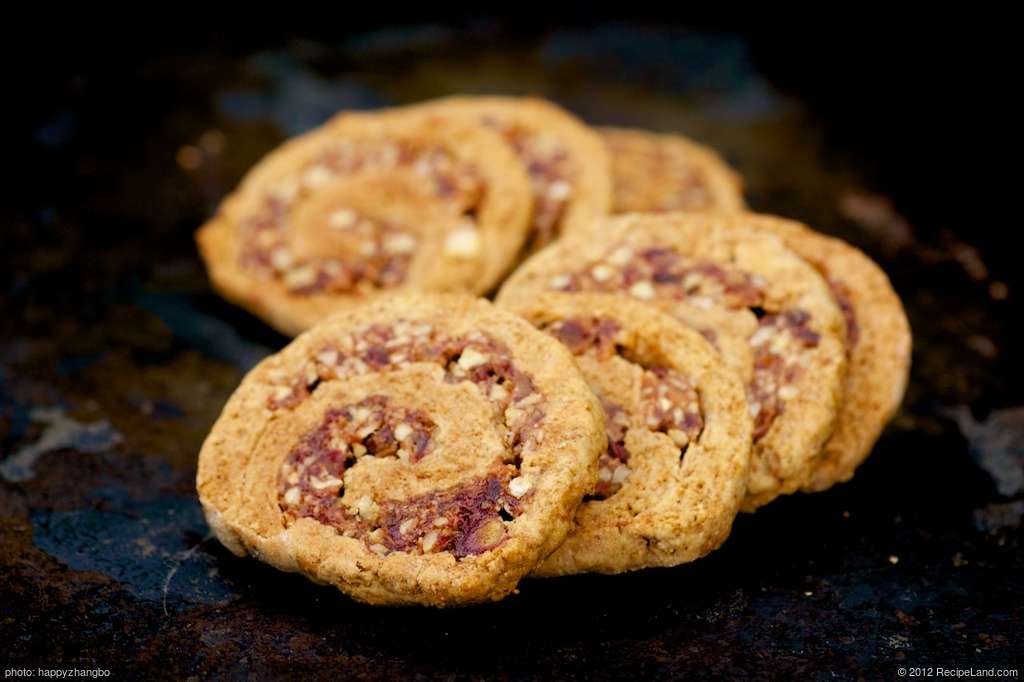 Pecan Date Pinwheel Cookies (Healthier Version) recipe