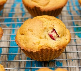 Banana-Rhubarb Muffins