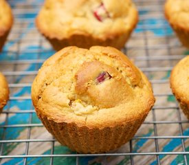 Banana-Rhubarb Muffins