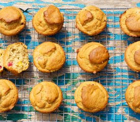 Banana-Rhubarb Muffins