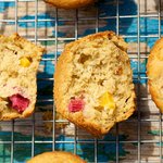 Banana-Rhubarb Muffins