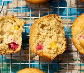 Banana-Rhubarb Muffins