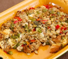 Egg and Sausage Strata