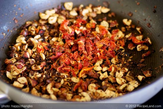 Add the sun-dried tomatoes, and cook for 1 minute.