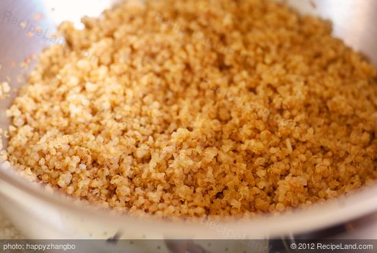 Toast, then boil the quinoa first.