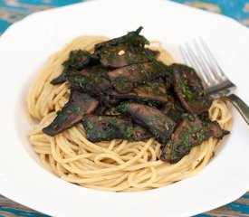 Portobello Mushrooms and Pasta