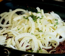 Caramelized Onion and Fennel Phyllo Tart with Goat Cheese