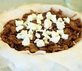 Caramelized Onion and Fennel Phyllo Tart with Goat Cheese