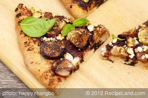 Fresh Fig, Olive Tapenade Pizza with Goat Cheese  recipe
