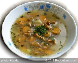 Chanterelle and Carrot Soup