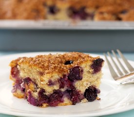 Best Ever Blueberry Coffee Cake (Low Fat)