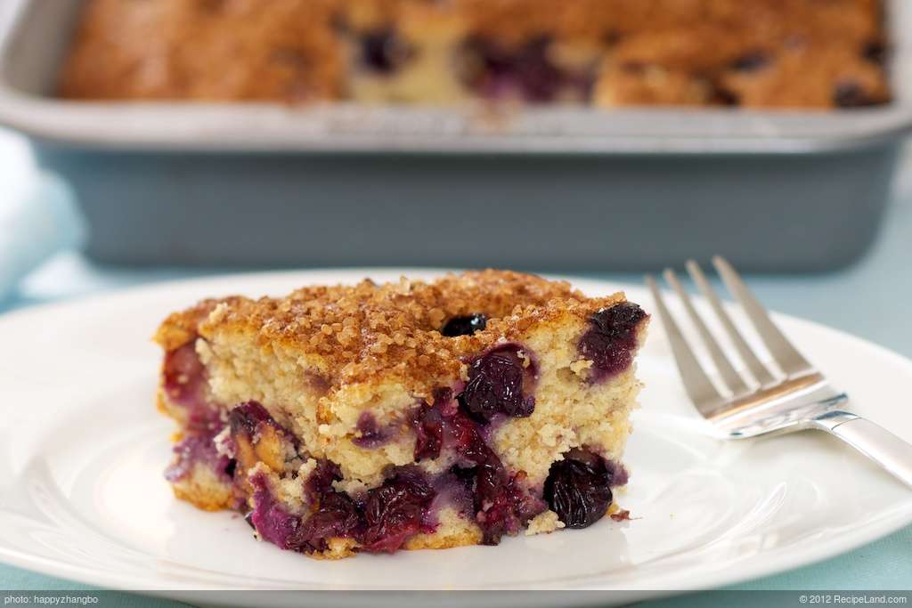 Best Ever Blueberry Coffee Cake (Low Fat) recipe