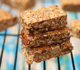 Nutty Almond, Raspberry Jam and Apricot Granola Bars