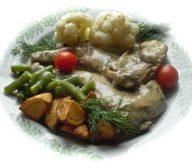 Rabbit with Tarragon Sauce