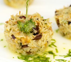 Cheesy Tuna Rice Muffins