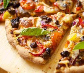 Cherry Tomato, Mushroom and Olive Pizza