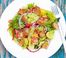 Mixed Salad with Parmesan Croutons