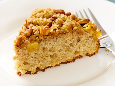 Peach Coffee Cake (Low Fat)