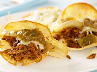 Pulled Pork Tacos with Tomatillo Salsa