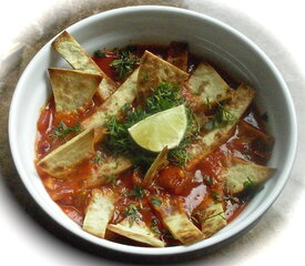 Sopa De Lima (Tomato, Lime, and Tortilla Soup)