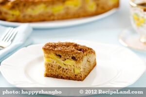Whole Wheat Peach Coffee Cake