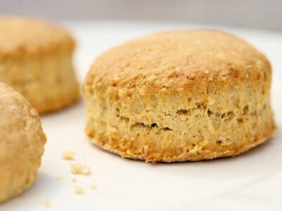 Oat Scones with Apple-Pear Butter