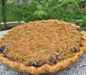 Fresh Blueberry Crumb Pie