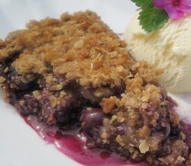 Fresh Blueberry Crumb Pie