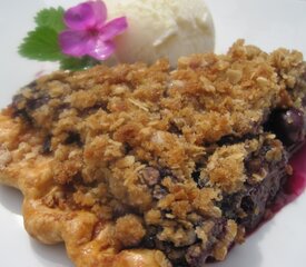 Fresh Blueberry Crumb Pie