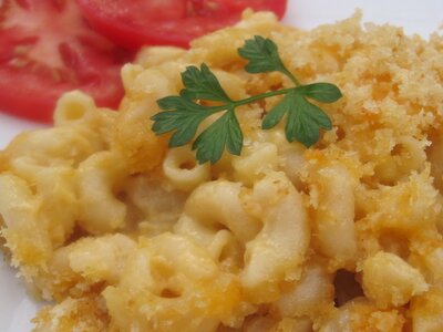 Three Cheese Baked Macaroni