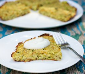 Cheesy Crispy Potato and Zucchini Pancakes