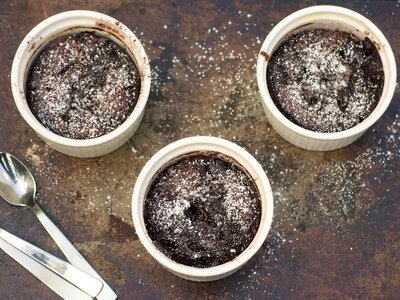 Cherry Chocolate Self-Saucing Pudding