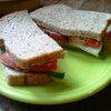 Simple Cucumber and Tomatoes sandwich
