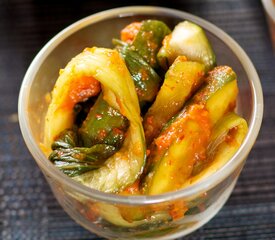 Easy Korean Cucumber and Bok Choy Kimchi