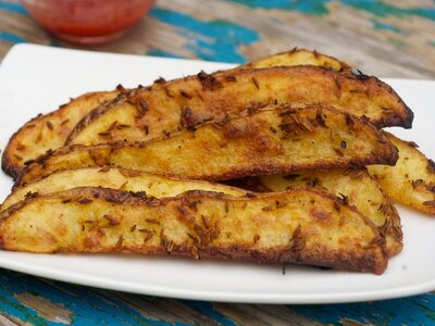 Garlicky Cumin Oven Fries