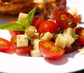 Cherry Tomato, Basil and Mozzarella Salad