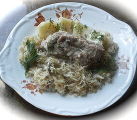 Pork Ribs in Sour Cabbage