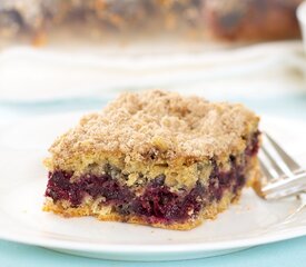 Cherry Crumb Coffee Cake (Healthier Version)