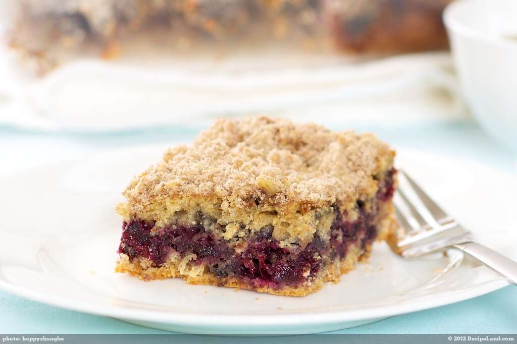 Cherry Crumb Coffee Cake (Healthier Version) recipe