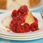 Angel Food Cake & Raspberries