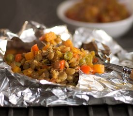 Sweet Potato, Lentil and Green Bean Packets